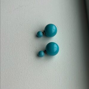 Turquoise Double Ball Earrings